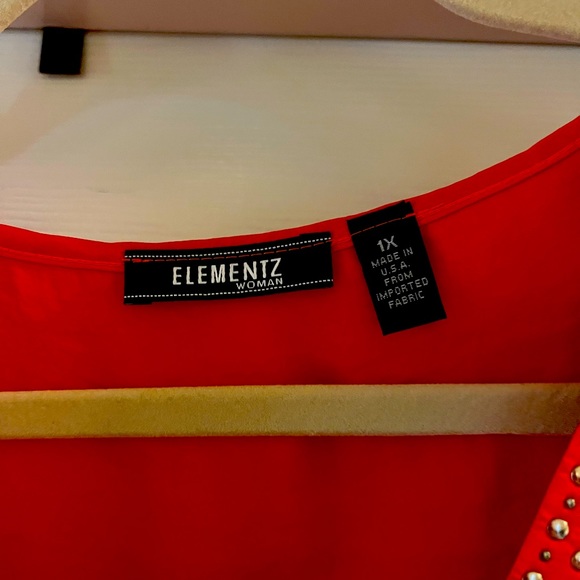 Red Elementz Top - Picture 2 of 3